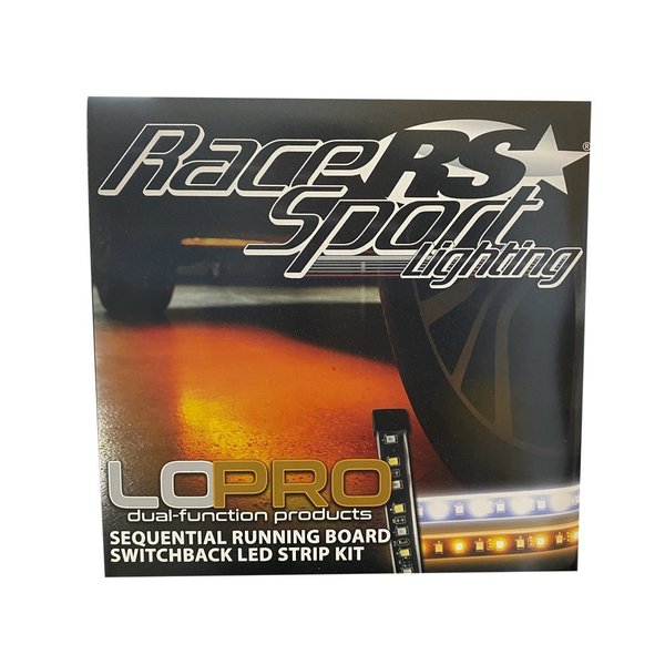 Race Sport (2) Lopro 60In Sequential Running Board Switchback Led Strips RSSBKIT60